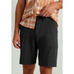 Huk Next Level  Quick Dry 10.5 Shorts Mens Size Medium New Black UPF Stretch